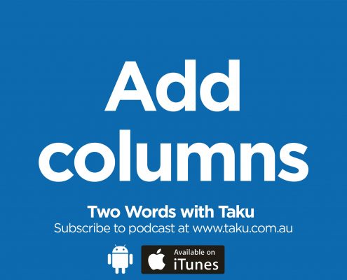 Write Resume CV Taku Podcast Columns