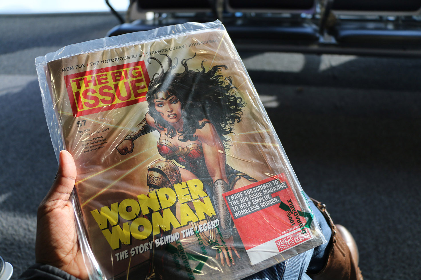 Review Big Issue Magazine Wonder Woman Taku Australia